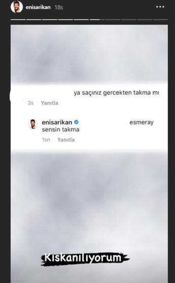 Enis Arıkandan takma saç yorumuna güldüren yanıt