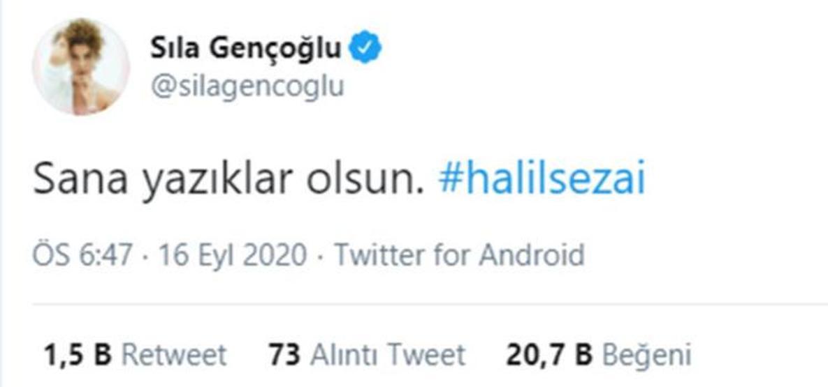 Sıla’dan Halil Sezai’ye: Yazıklar olsun