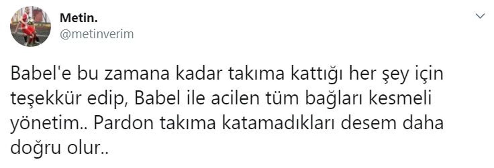 Acilen takımdan gönderilmeli