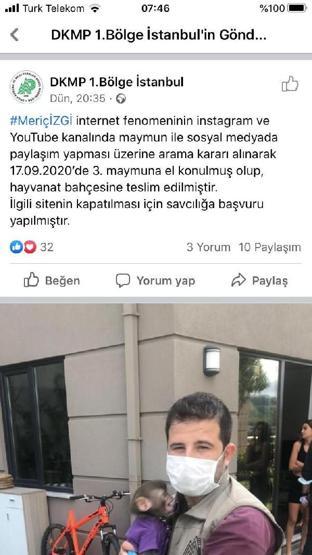 Son dakika.. 3.kez kaçak maymun alan sosyal medya fenomeni gözaltında