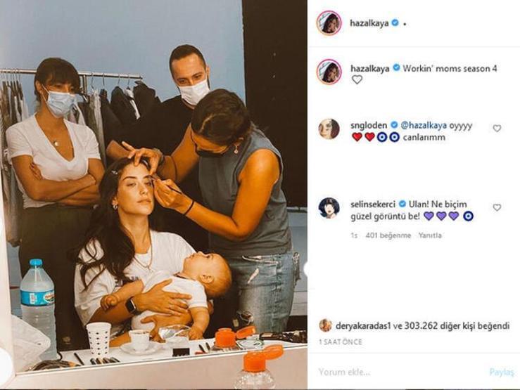 Hazal Kaya: Nur yüzlüm yine gülücükler saçıyor