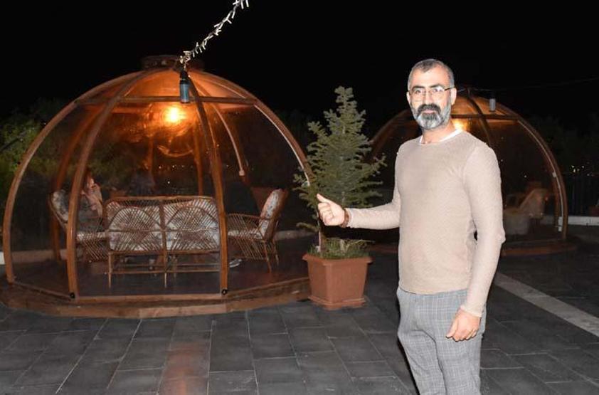 Sosyal mesafeli fanus kafe Pandemi döneminde talep arttı