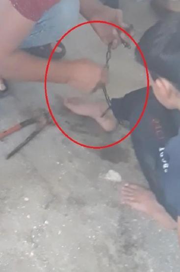 Son dakika.. Akılalmaz olay: Yangın sırasında ayağında zincirle bulundu