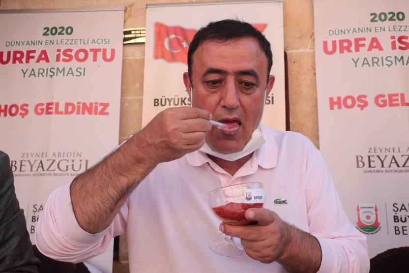 Şanlıurfada acı biber yarışması