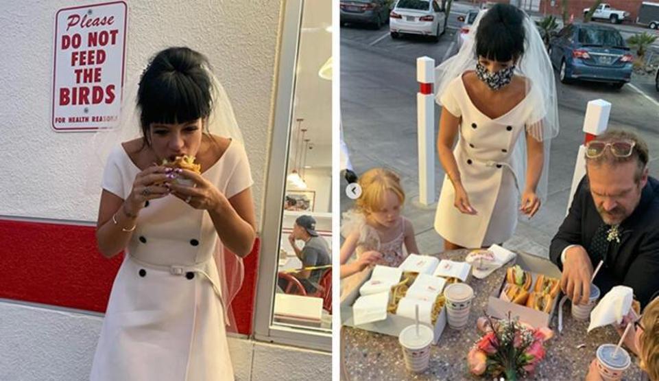 Lily Allen gelinliğinin hikayesini anlattı