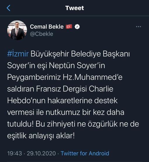 AK Partiden Neptün Soyere peş peşe tepkiler