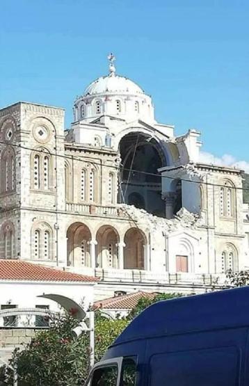 Depremin merkez üssü Yunan adasından ilk görüntüler