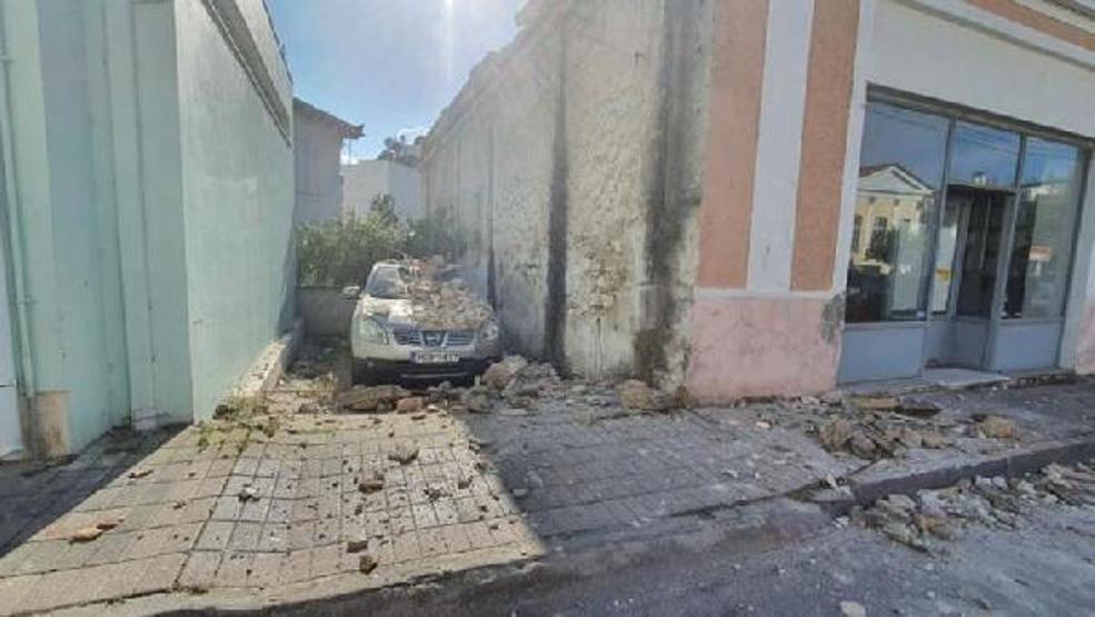 Depremin merkez üssü Yunan adasından ilk görüntüler