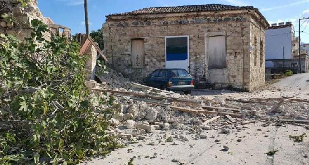 Depremin merkez üssü Yunan adasından ilk görüntüler
