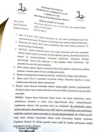 İzmir depreminde kahreden 2 rapor: Yıkılan iki bina tescilli çürük