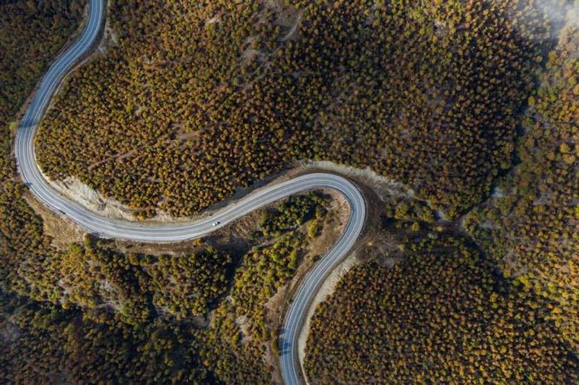 Çubuk Karagölde sonbahar zamanı Seyrine doyumsuz manzara