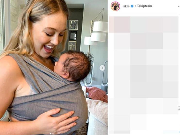 Iskra Lawrence oğluyla mutluluk pozu verdi