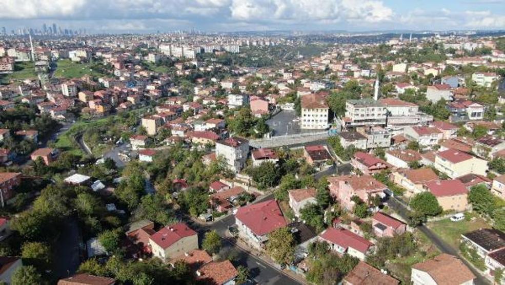 Ümraniyede riskli ilan edilen mahalle görüntülendi