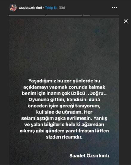 Saadet Özsırkıntı, Cem Yılmazla aşk yaşadığı iddialarına açıklık getirdi