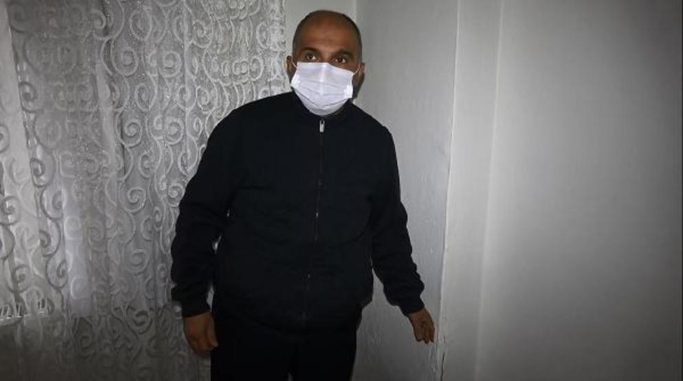 Riskli binada deprem korkusuyla yaşıyorlar