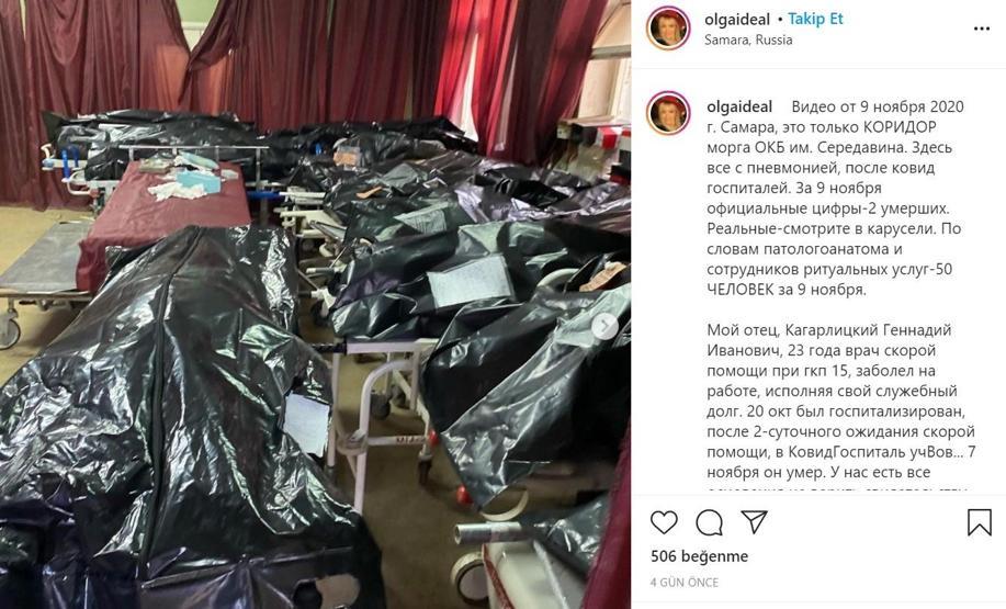 Rus modelin koronavirüs paylaşımı olay oldu: Babasının cenazesini böyle aldı