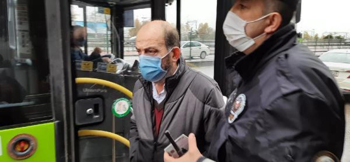 HES kodu olmadan otobüse binmek isteyince polis çağırıldı