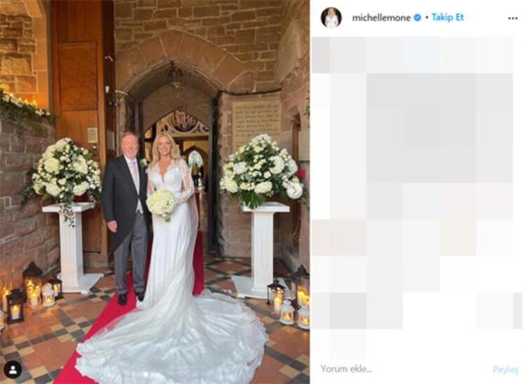 Michelle Mone düğününde köpeğine bile smokin giydirdi