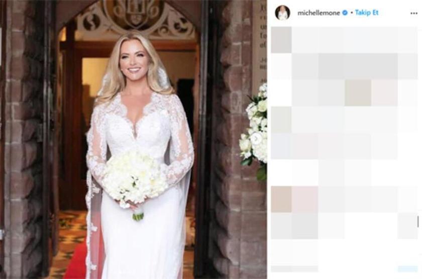 Michelle Mone düğününde köpeğine bile smokin giydirdi