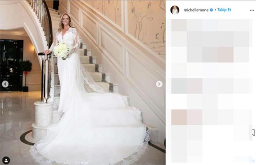 Michelle Mone düğününde köpeğine bile smokin giydirdi