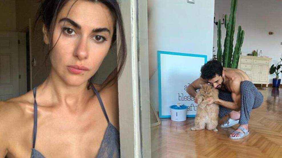 Nesrin Cavadzade sevgilisi Gökhan Alkanın ev halini paylaştı