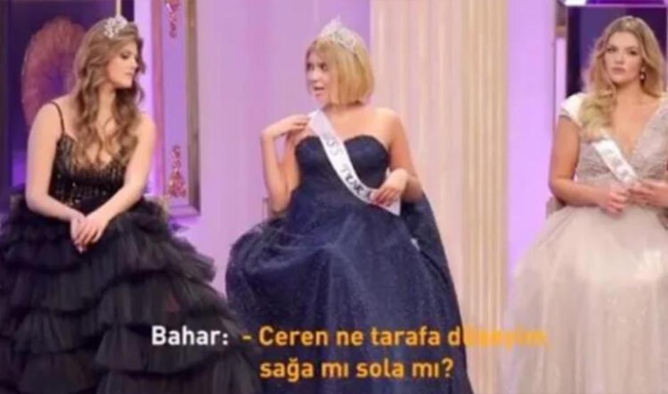 Bahar Candan yarışmacı olduğu programda kendini yere attı