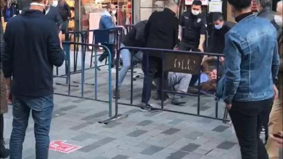 Kuyrukta sosyal mesafe kavgası