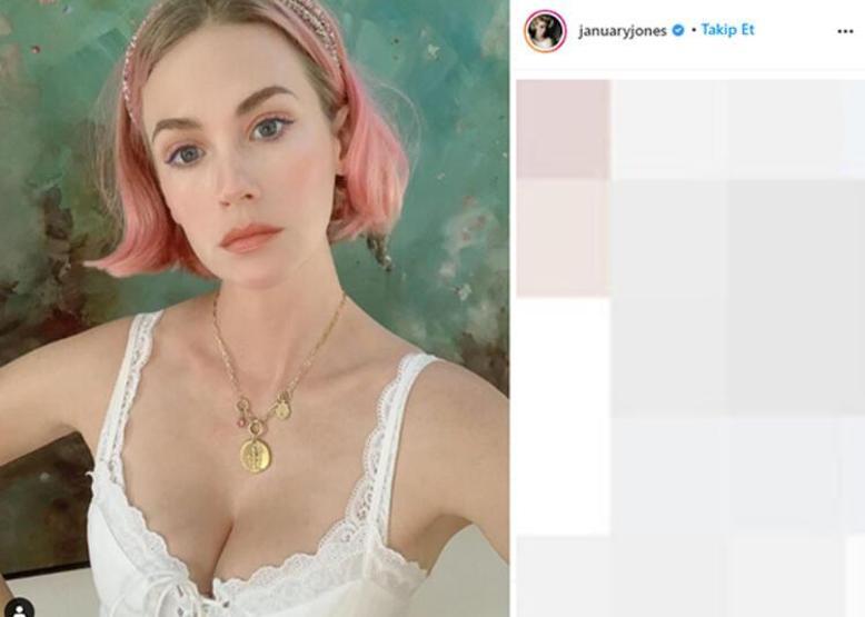 January Jones’un bikinili pozları olay oldu