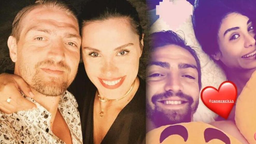 Şükran Ovalı ve Caner Erkinden yatak pozu