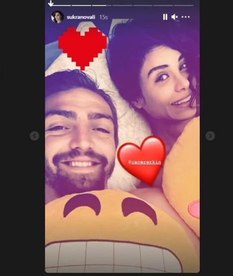 Şükran Ovalı ve Caner Erkinden yatak pozu