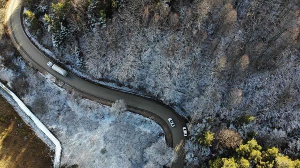 İki mevsimin bir arada yaşandığı Abanttan doyumsuz manzaralar