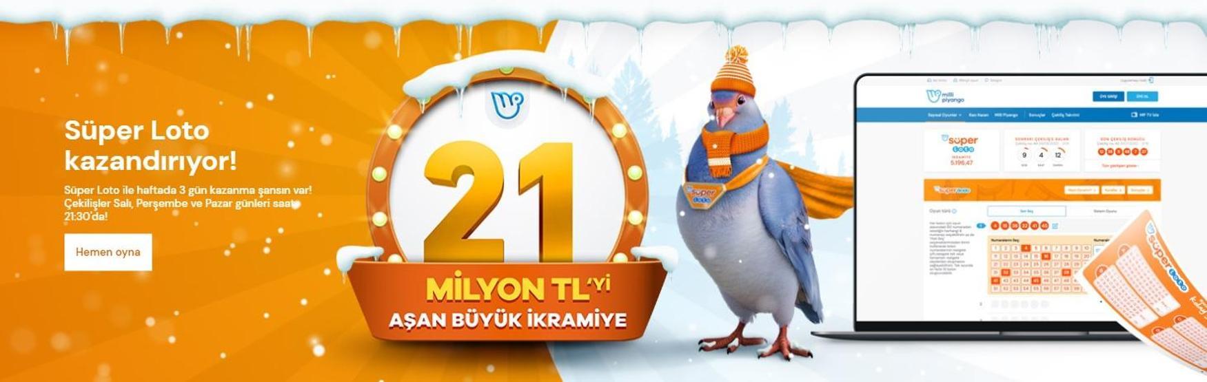 Süper Loto çekilişi gerçekleşti 20 Aralık 2020 Süper Loto çekiliş sonuçları ve sorgulama işlemleri millipiyangoonline.comda