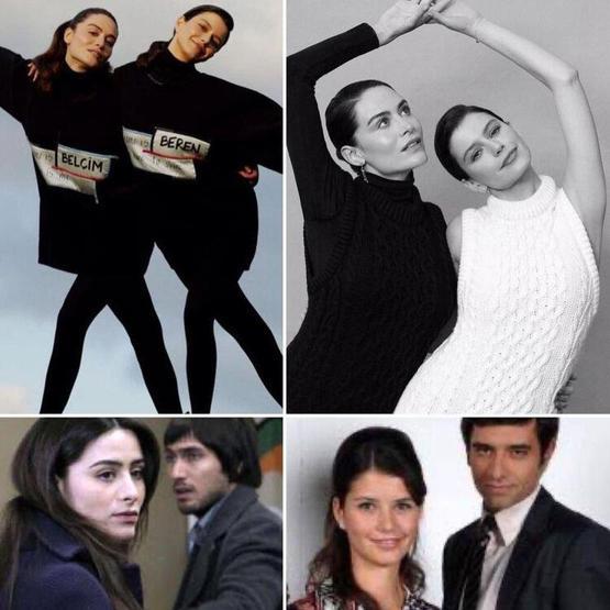 Beren Saat ve Belçim Bilgin objektif karşısına geçti Pozlarına beğeni yağdı