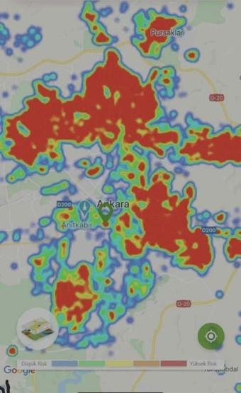 Ankara tedbirlerin karşılığını aldı Risk haritası yeşile döndü