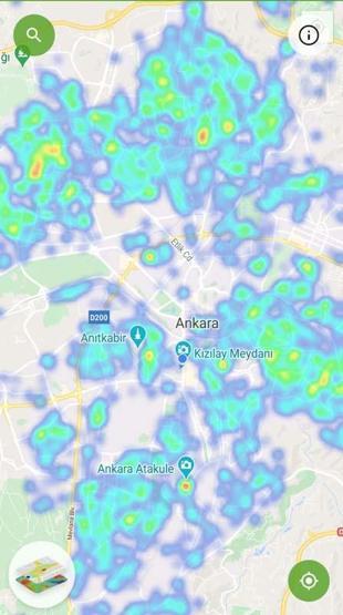 Ankara tedbirlerin karşılığını aldı Risk haritası yeşile döndü