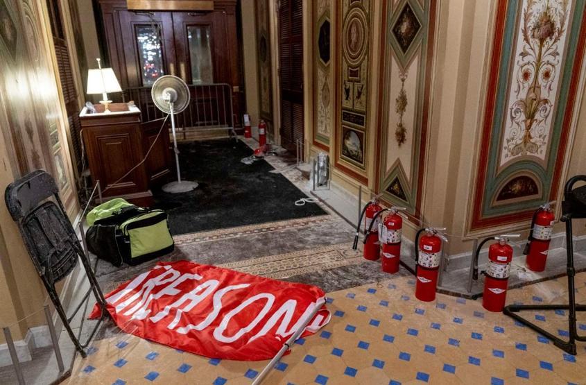 ABDde Kongre binasına baskın sonrası binadan ilk görüntüler