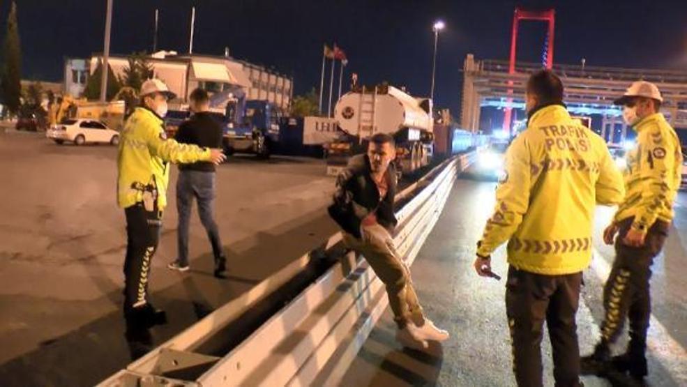 Denetim noktasından kaçanlar polise zor anlar yaşattı