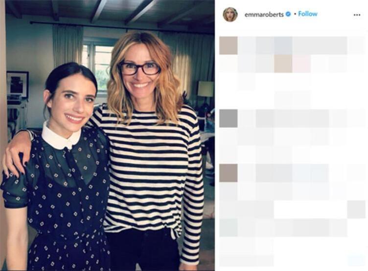 Emma Robertsın bebeği sosyal medyayla ilk kez tanıştı