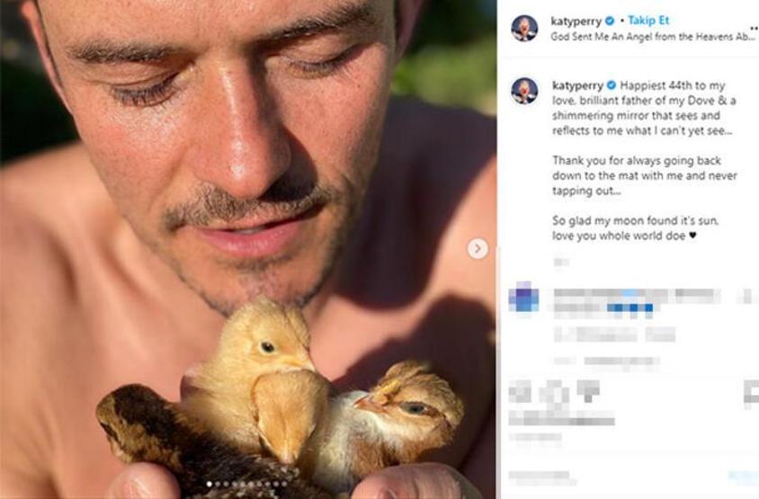 Katy Perryden Orlando Bloomun doğum gününü dikkat çeken bir paylaşımla kutladı