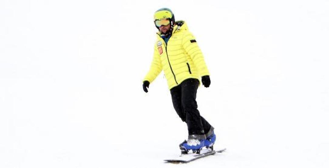 Palandökende kısıtlamada kayak keyfi