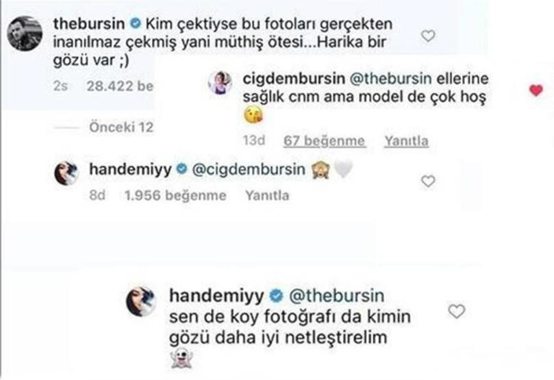 Kerem Bürsin çekti Hande Erçel poz verdi Annesinin yorumu olay oldu