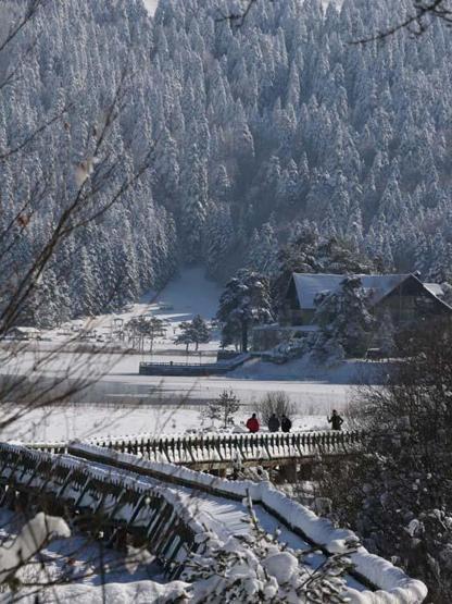 Kar yağışı Abant ve Kartalkayaya ilgiyi arttırdı