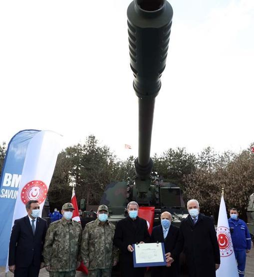 Yeni nesil 3 Fırtına obüsü Akarın katıldığı törenle TSKya teslim edildi