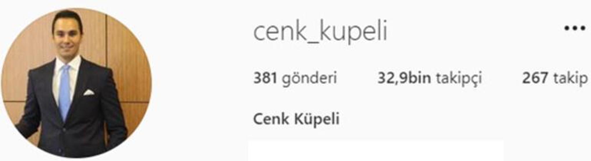 Cenk Küpelinin takipçi sayısı katlandı