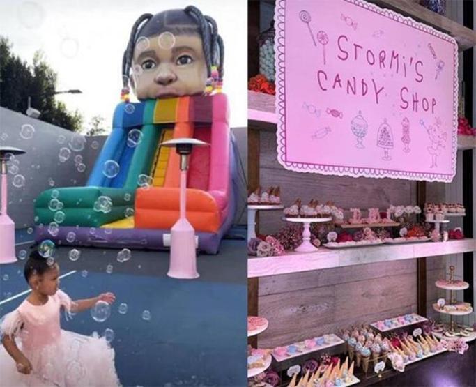 Kylie Jennerın kızı Stormi üç yaşına bastı Evde gösterişli bir parti verdi