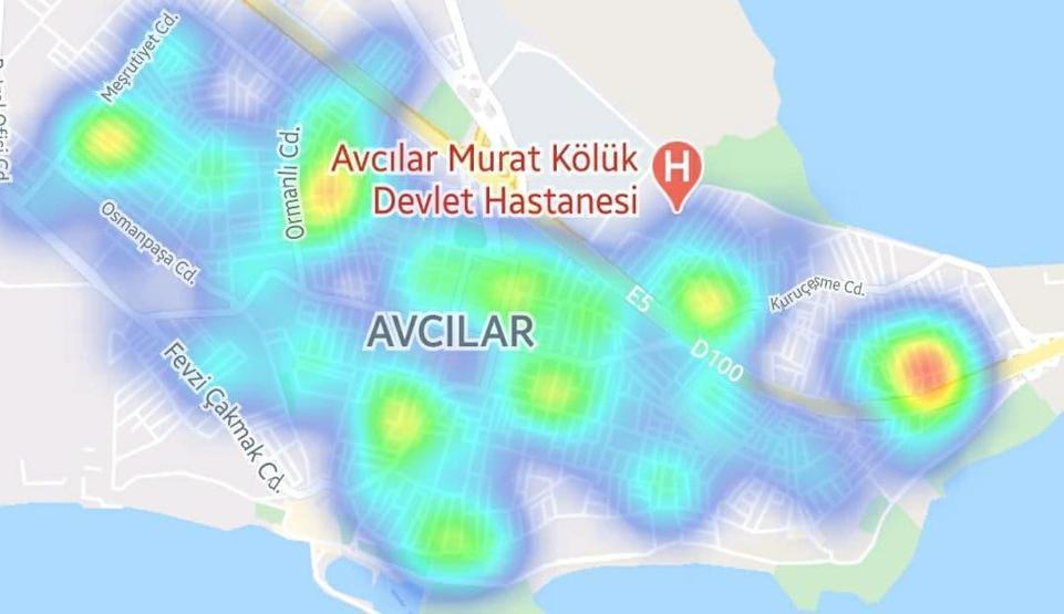 SON DAKİKA: İstanbulun ilçe ilçe koronavirüs haritası