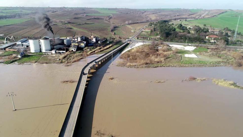 Ergene Nehrindeki taşkın riski kırmızı alarm seviyesine yükseldi