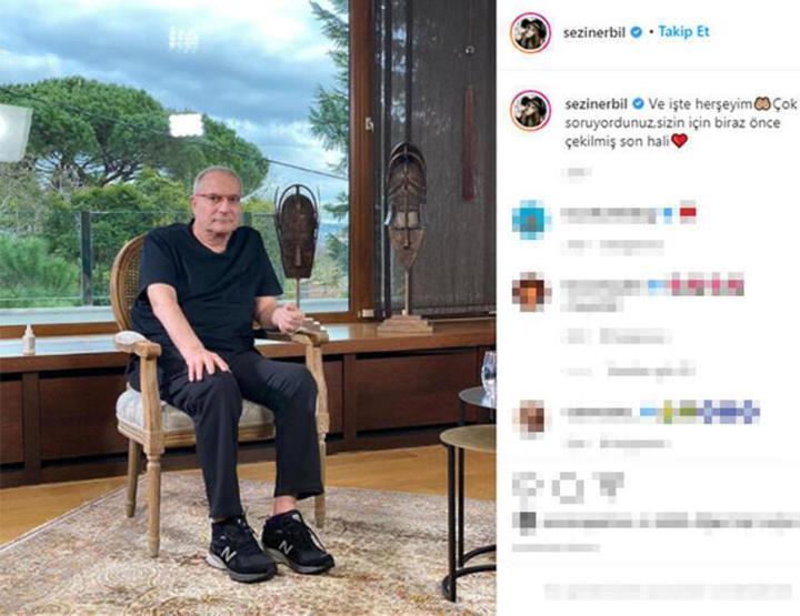 Mehmet Ali Erbil yeni yaşını evde ailesiyle kutladı