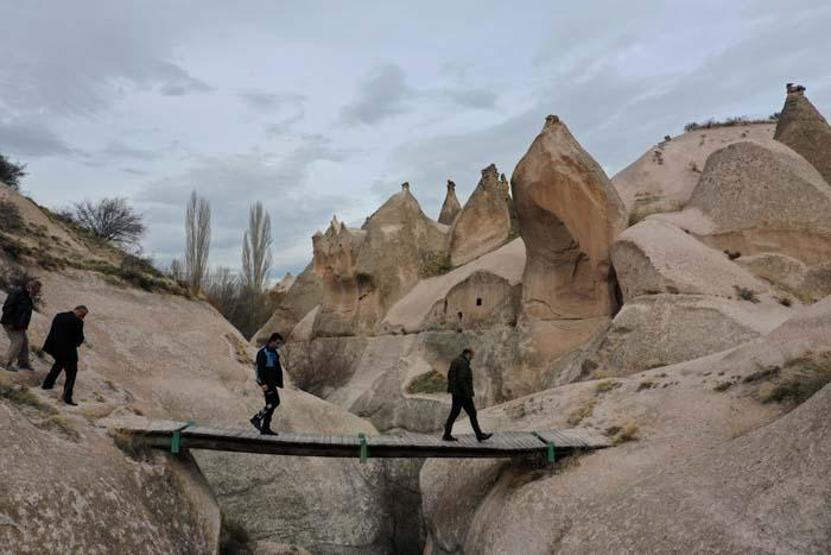 Kapadokyanın gizli hazinesi Çat Vadisi turistleri ağırlamak için gün sayıyor