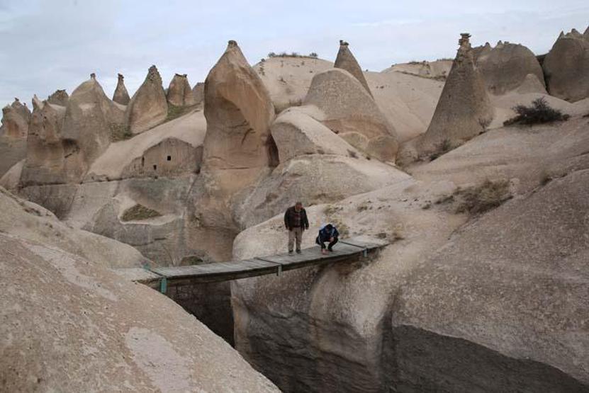 Kapadokyanın gizli hazinesi Çat Vadisi turistleri ağırlamak için gün sayıyor